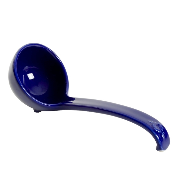 ❤️ New Pioneer Woman Frontier Rose Cobalt Soup Tureen with Ladle - Picture 3 of 6